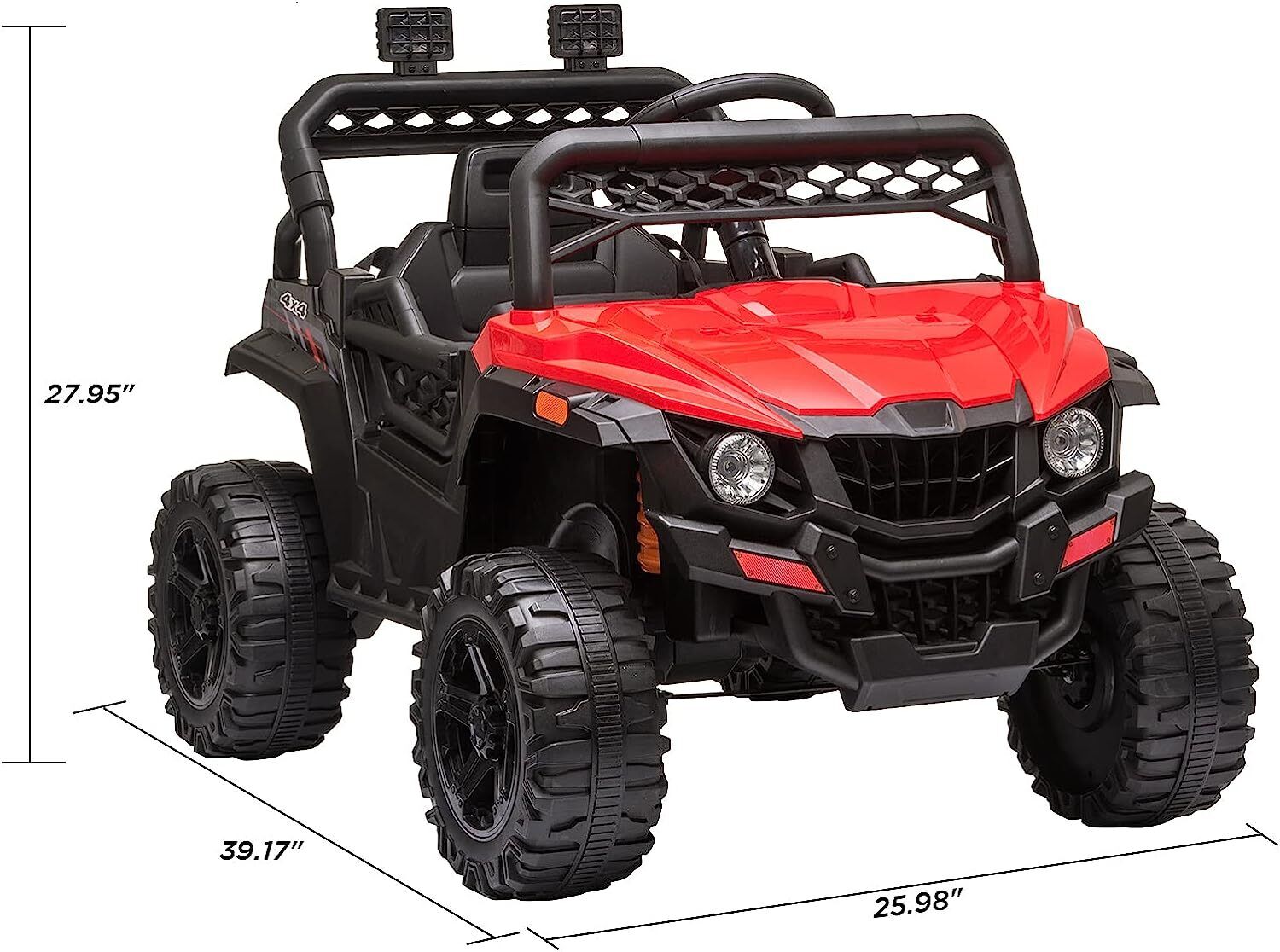 Electric Ride-On Truck for Kids with Seat Belt and Remote Control - 12V US Model