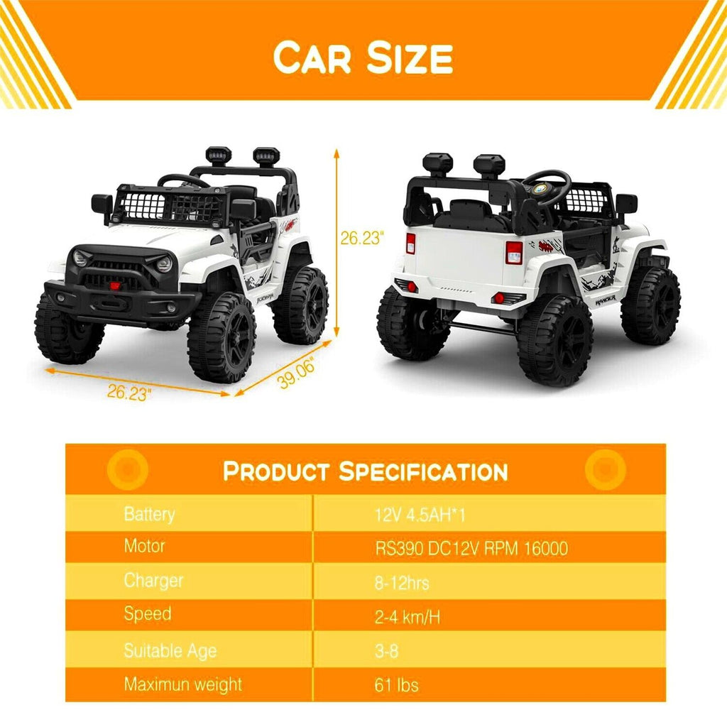 Fun and Exciting 12V Ride-On Truck Car Toys for Kids Ages 3-8 with Remote Control