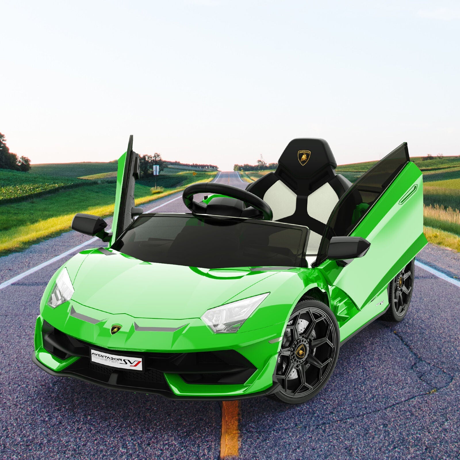 Electric Sport Car Toy for Kids with LED Lights - Perfect Xmas Gift!