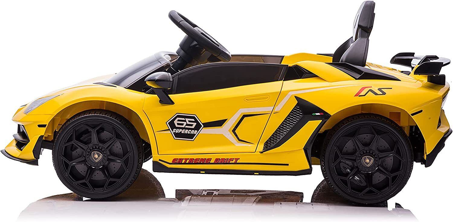 Electric Sports Car for Kids with Remote Control and LED Lights - 12V Battery Powered Ride-On