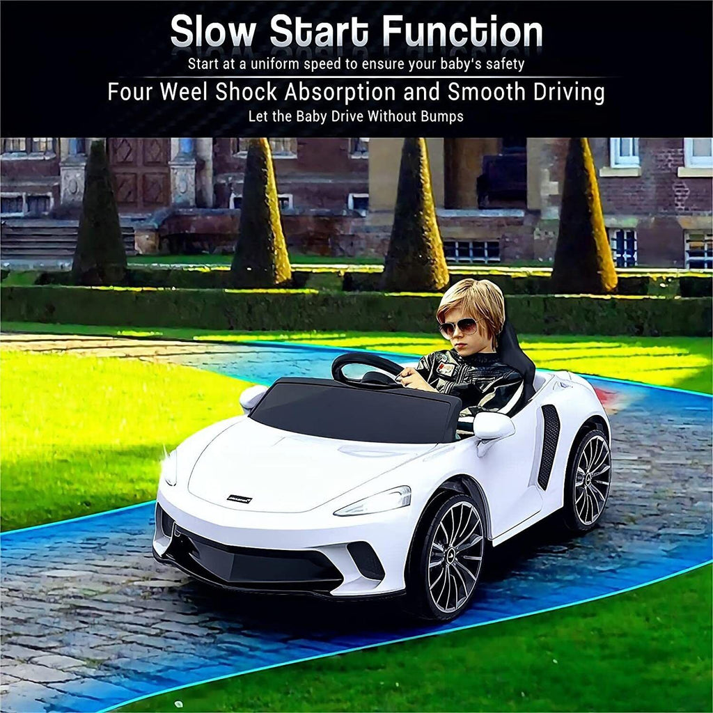 Electric Sports Car Ride-On Toy with LED Lights and MP3 Player - 12V, 1 Seat, Hydraulic Doors - Perfect Gift for Kids