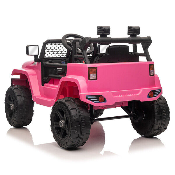 Electric Toy Jeep for Kids with LED Lights, MP3 Player, and Remote Control - Perfect Gift for Young Drivers!