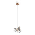 Elegant crystal butterfly pendant lamp – bedroom luxury lighting