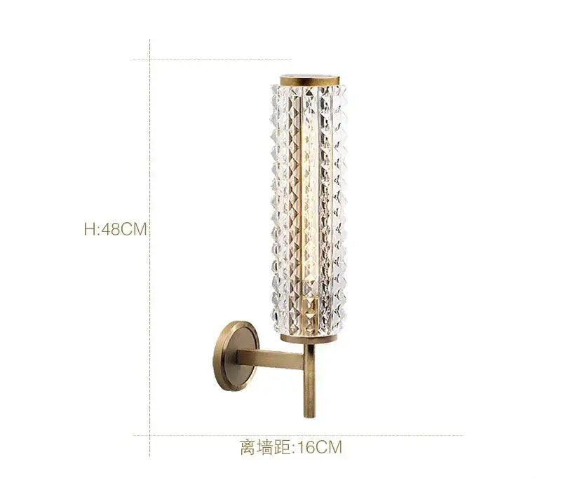 Elegant gold crystal candle chandelier for dining room