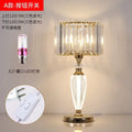 Elegant gold crystal desk lamp bedroom bedside light