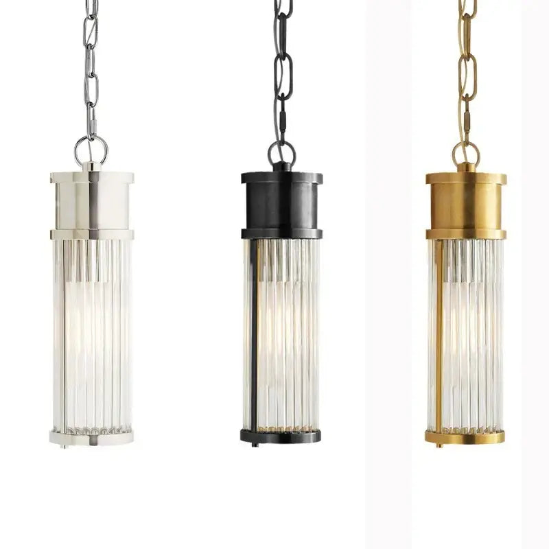 Elegant gold crystal led wall lights living room glass rod sconce