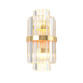 Elegant gold crystal prism wall sconce light living room lighting