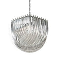 Elegant gold glass tube pendant chandelier dining room light