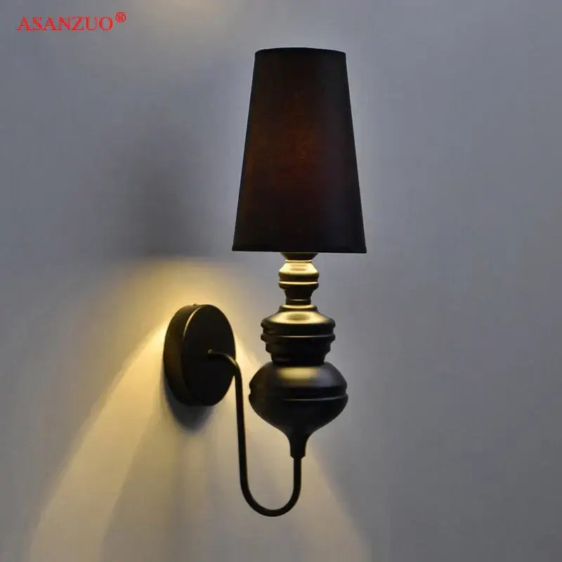 Elegant metallic decorbites guards wall lamps set for bedroom