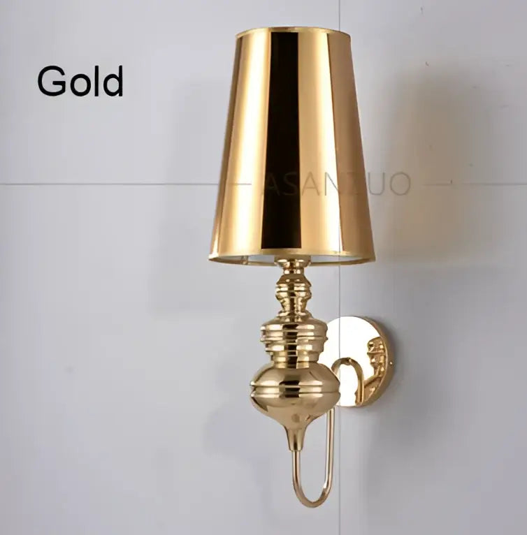 Elegant metallic decorbites guards wall lamps set for bedroom