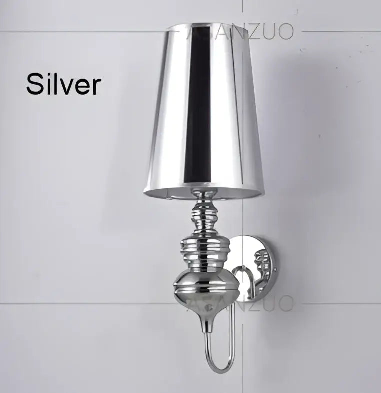 Elegant metallic decorbites guards wall lamps set for bedroom