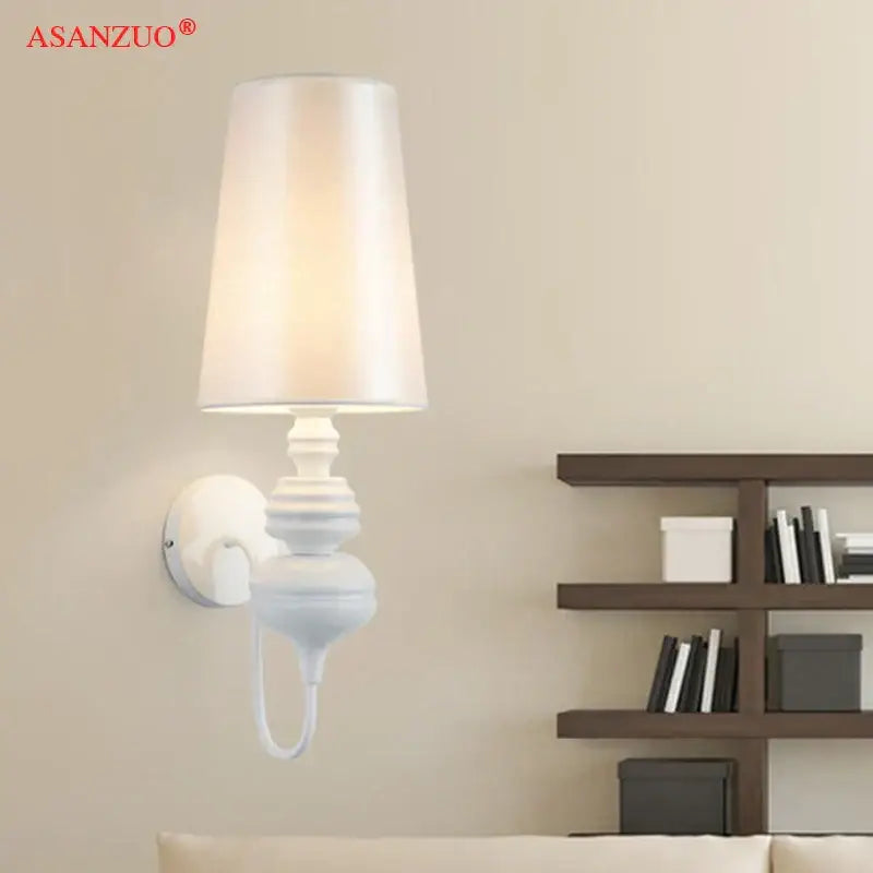 Elegant metallic decorbites guards wall lamps set for bedroom