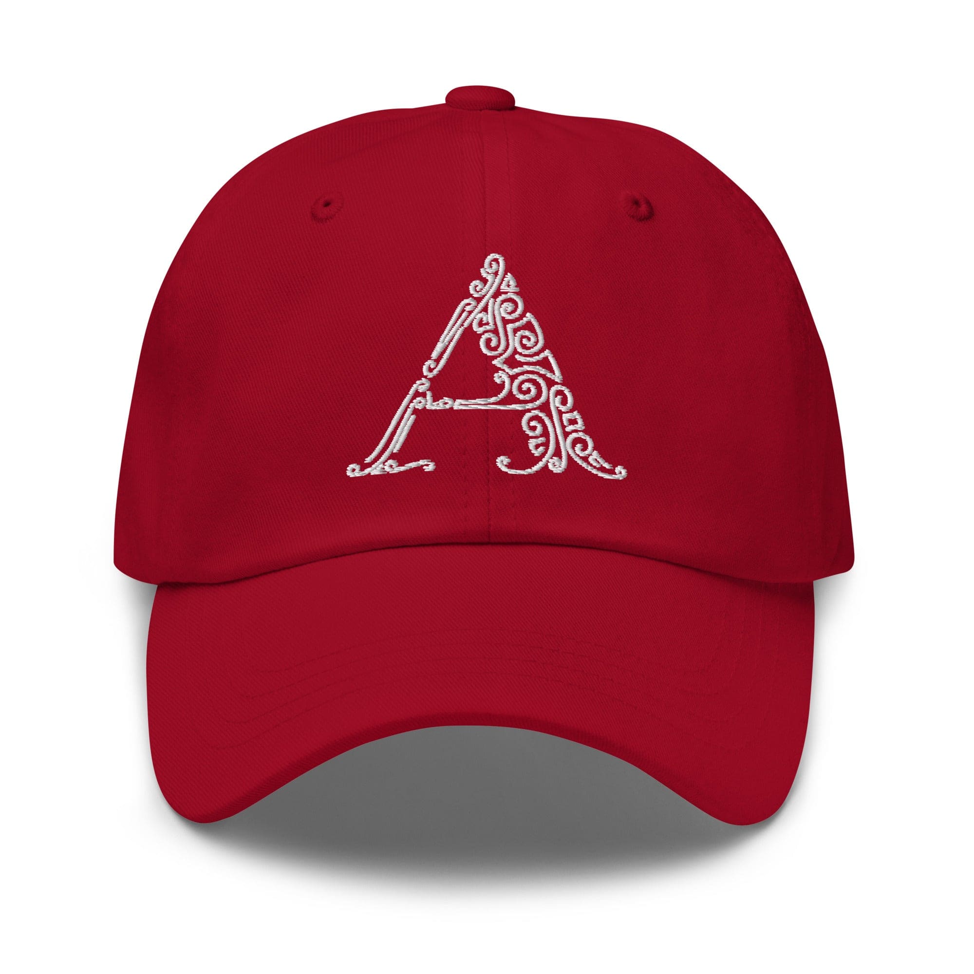 Embroidered Adjustable Baseball Cap - a Monogram