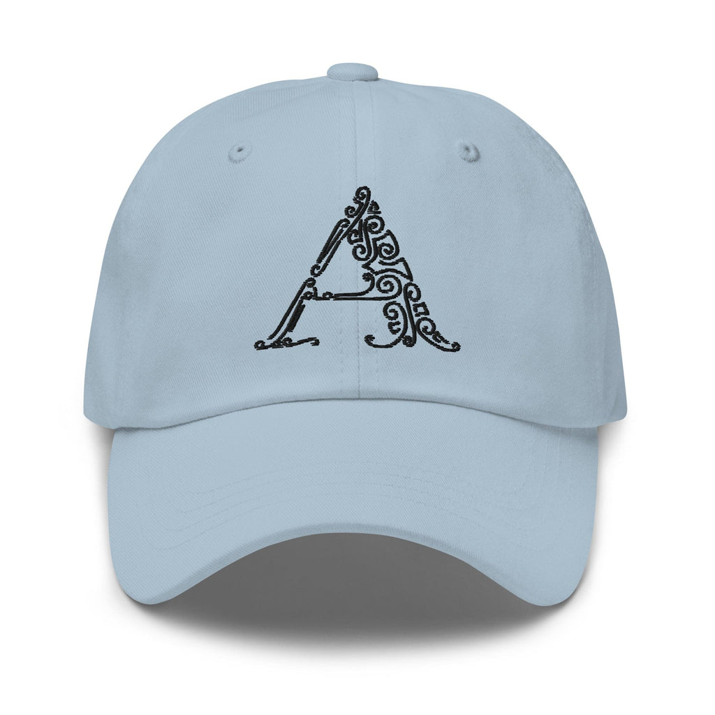 Embroidered Adjustable Baseball Cap - a Monogram