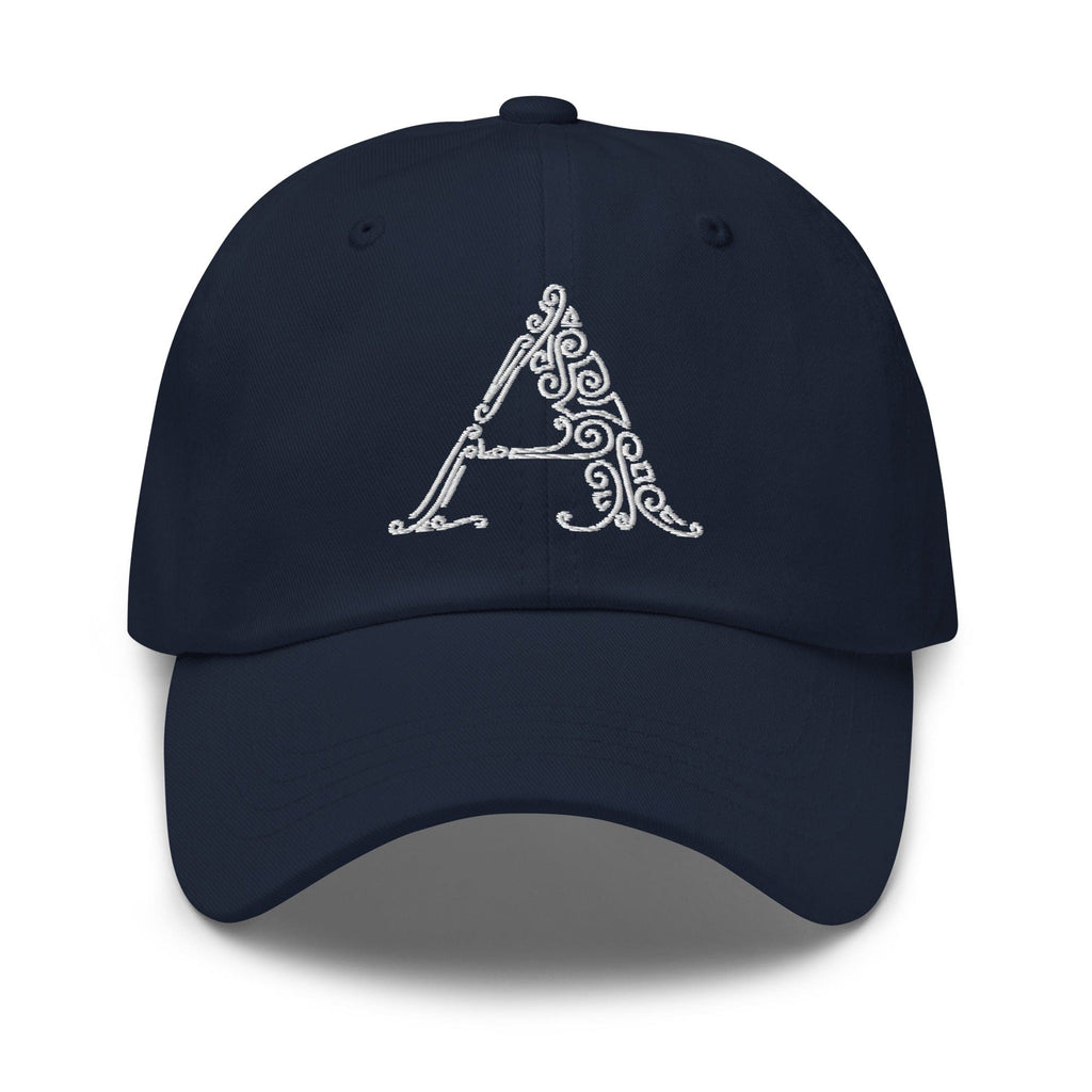 Embroidered Adjustable Baseball Cap - a Monogram
