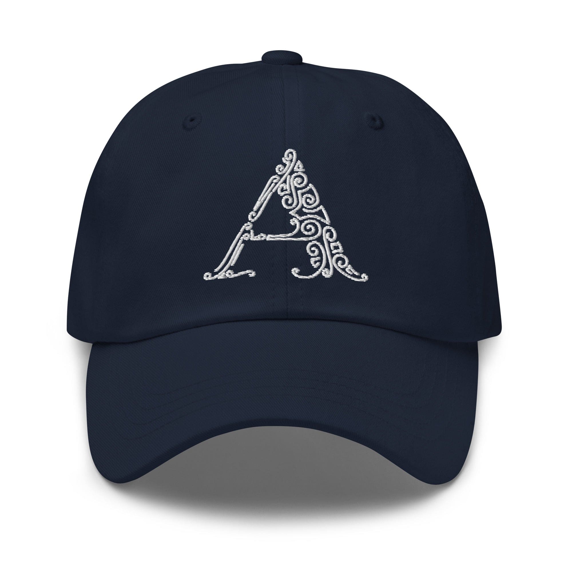 Embroidered Adjustable Baseball Cap - a Monogram