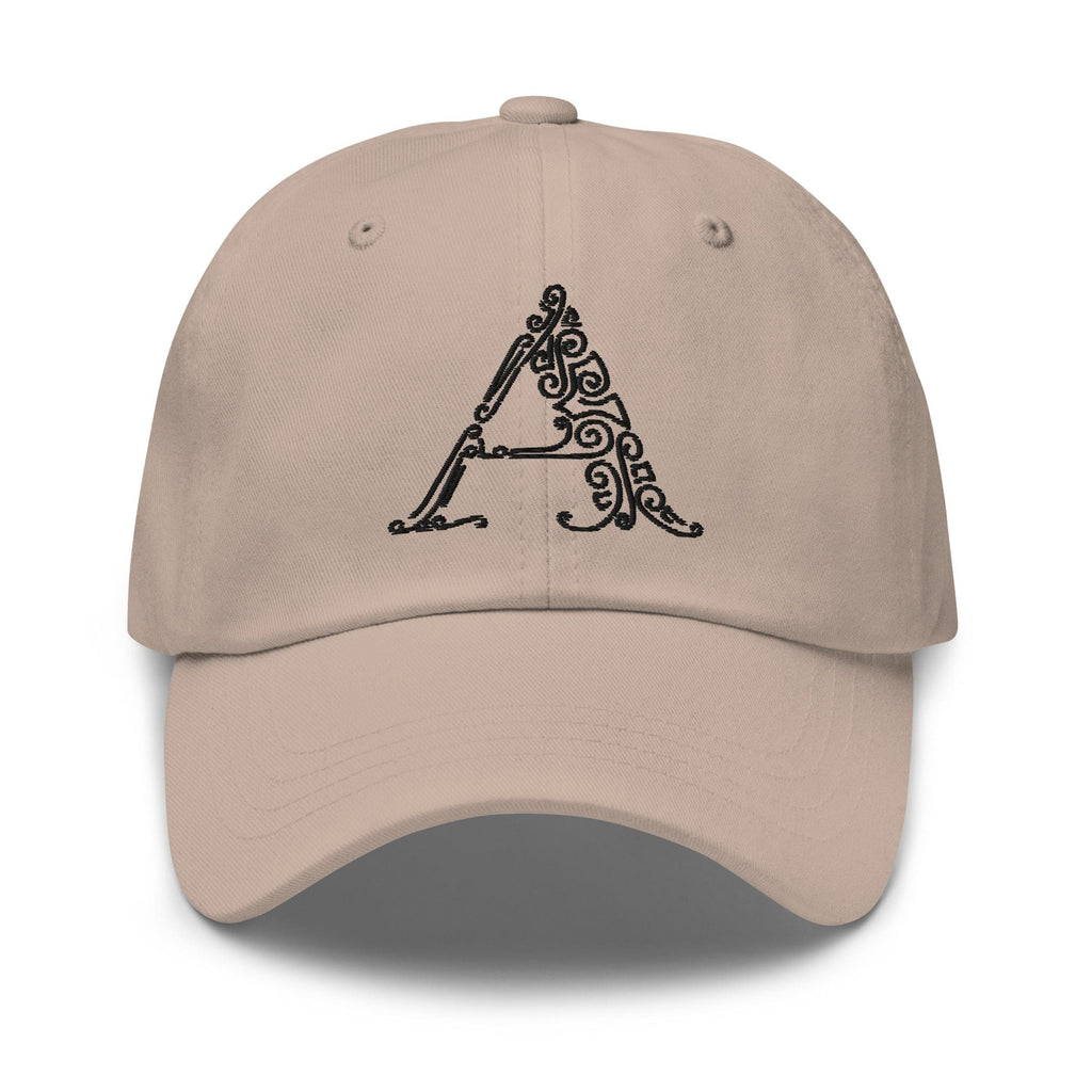 Embroidered Adjustable Baseball Cap - a Monogram