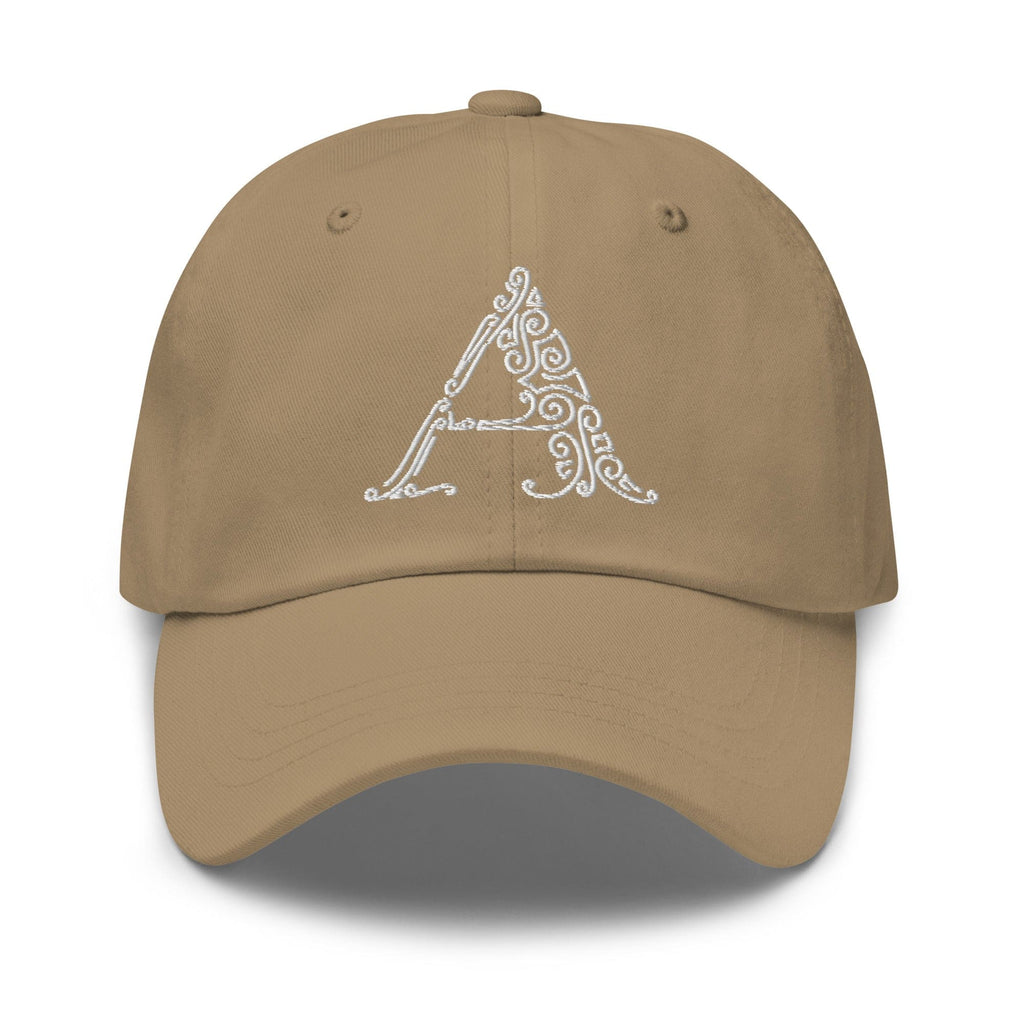 Embroidered Adjustable Baseball Cap - a Monogram