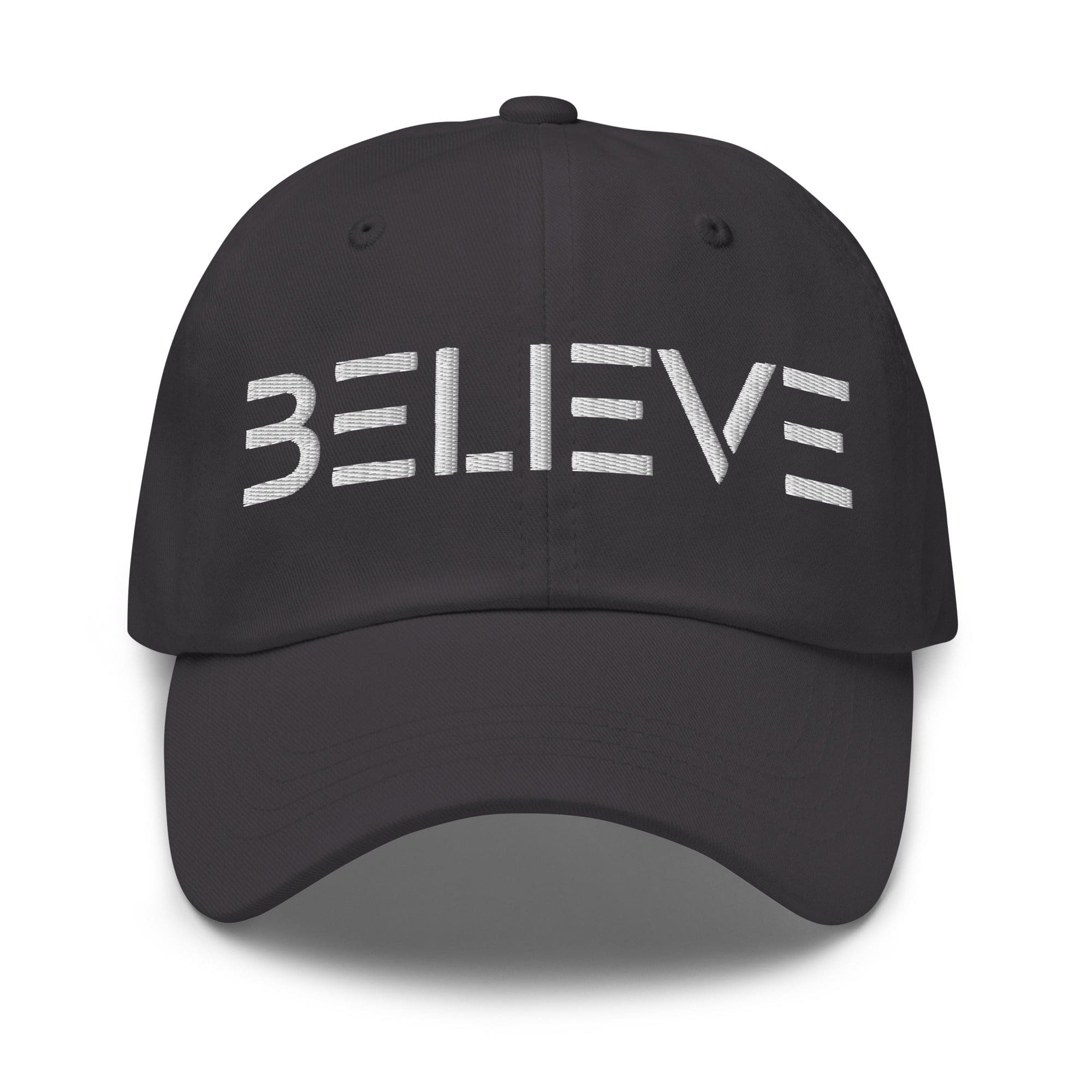 Embroidered Adjustable Baseball Cap - Believe - F/b