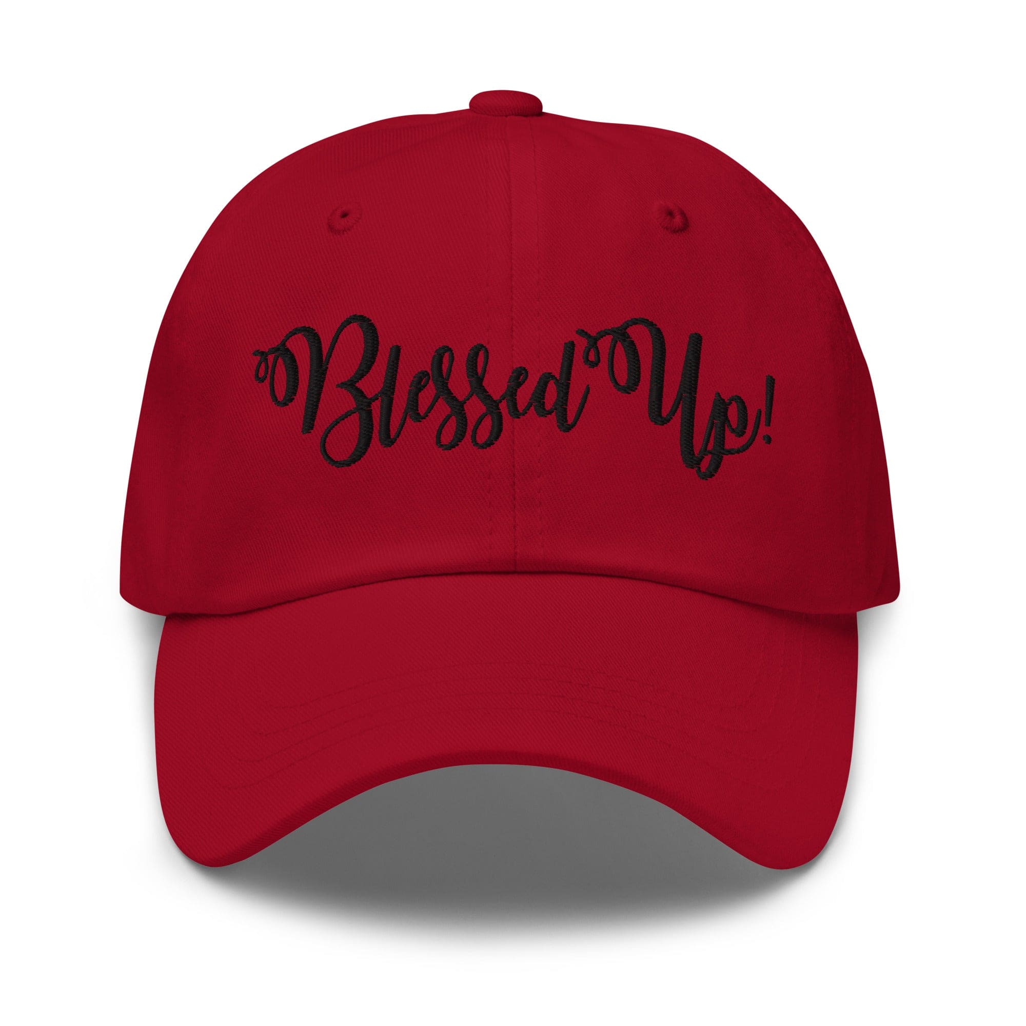 Embroidered Adjustable Baseball Cap - Blessed Up - F/b