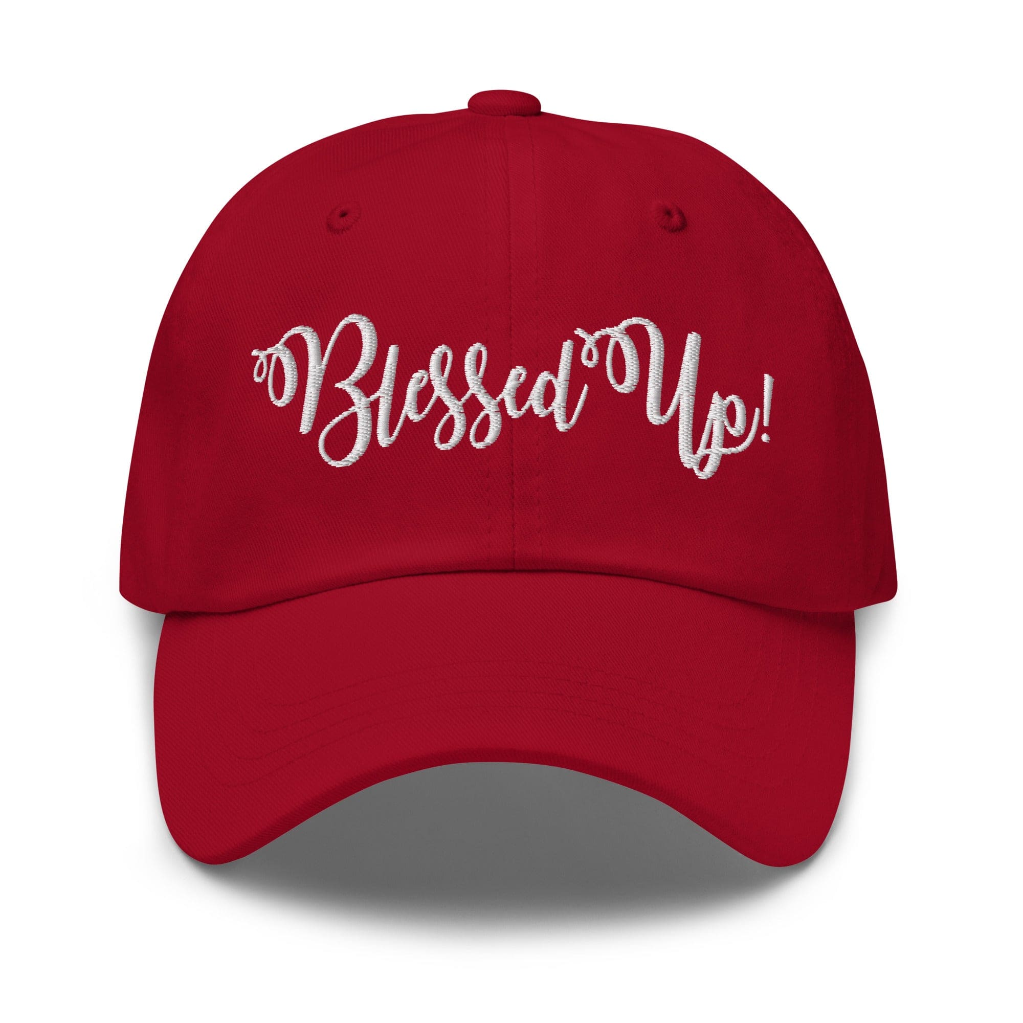 Embroidered Adjustable Baseball Cap - Blessed Up - F/b