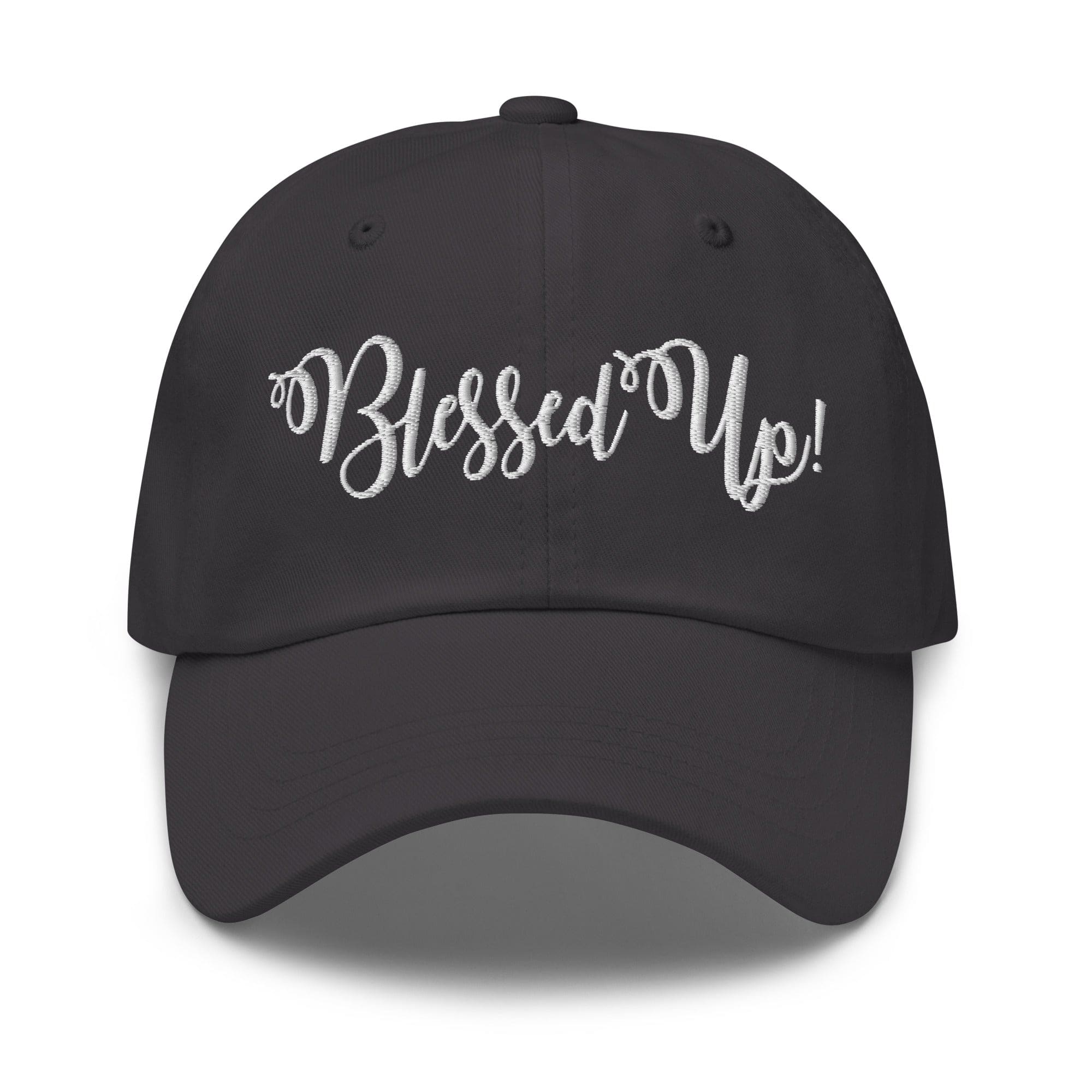 Embroidered Adjustable Baseball Cap - Blessed Up - F/b