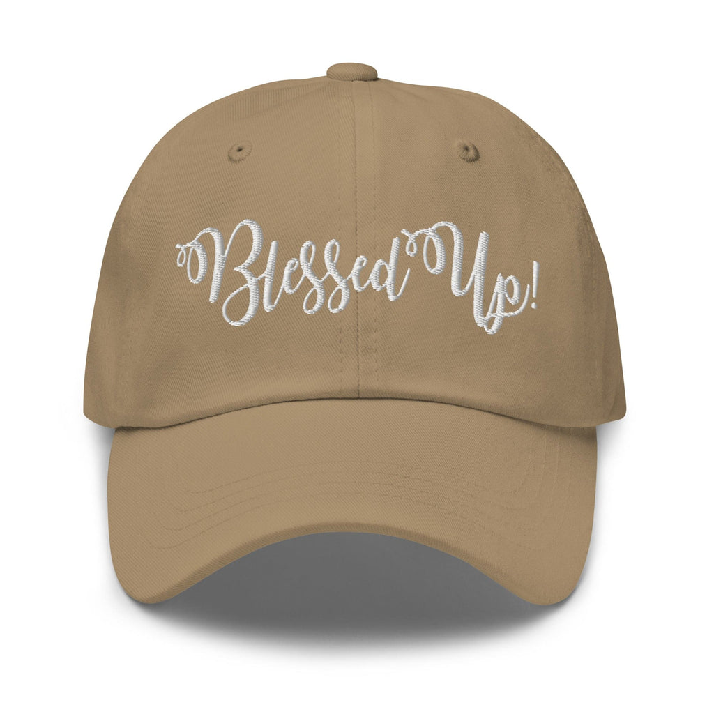 Embroidered Adjustable Baseball Cap - Blessed Up - F/b