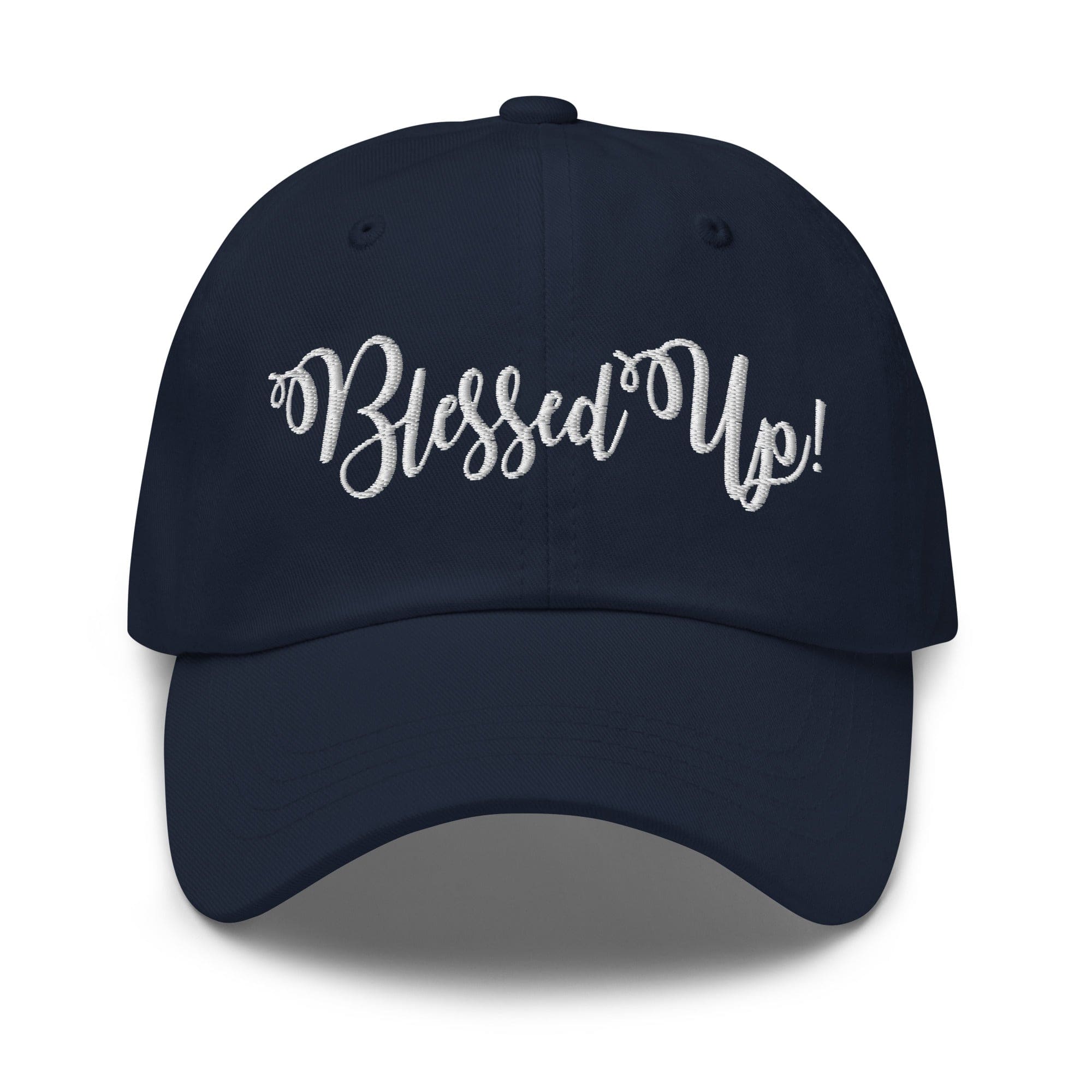 Embroidered Adjustable Baseball Cap - Blessed Up - F/b