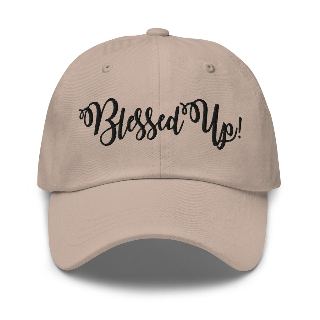 Embroidered Adjustable Baseball Cap - Blessed Up - F/b