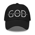 Embroidered Adjustable Baseball Cap - God Created Man in His Own Image - F/b