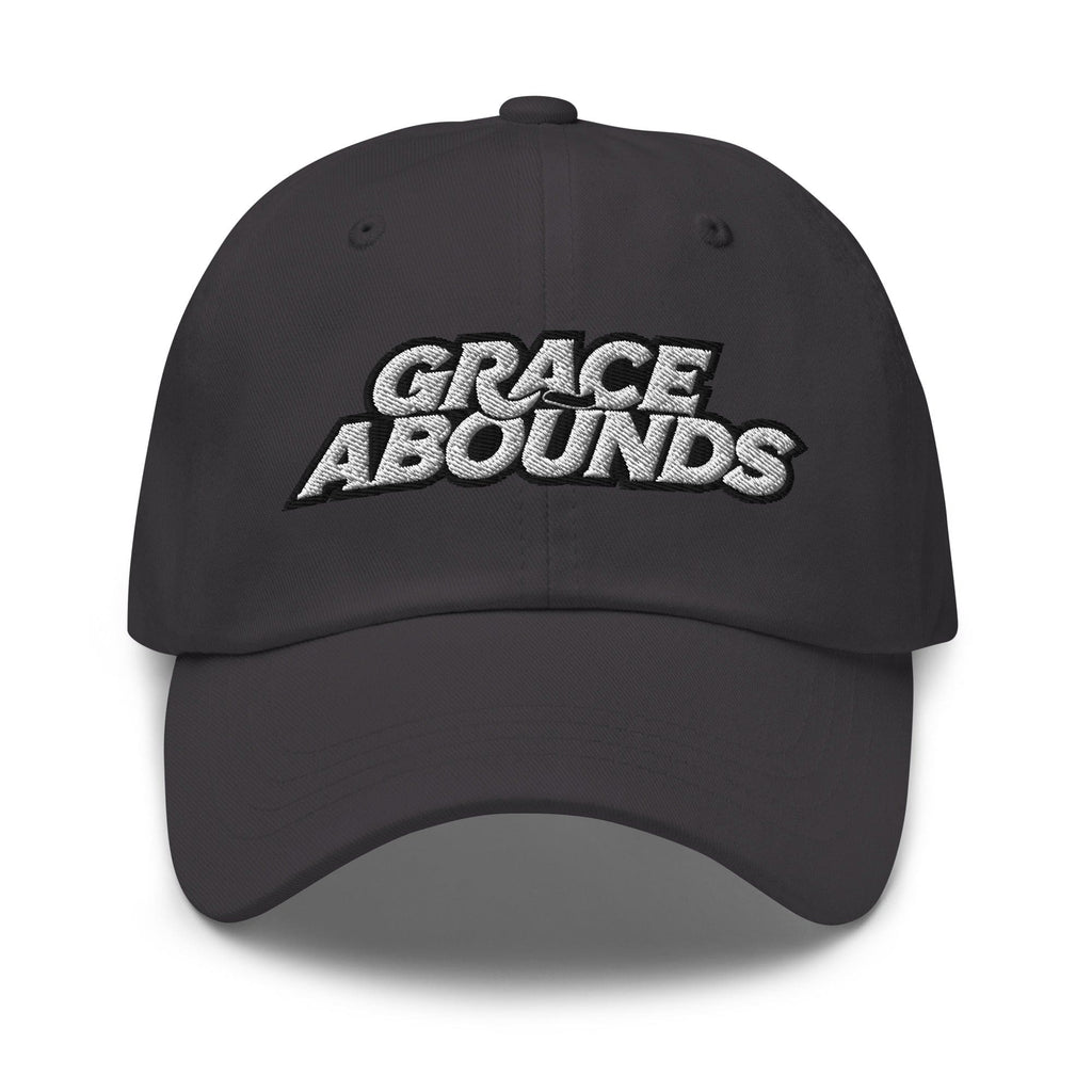 Embroidered Adjustable Baseball Cap - Grace Abounds - F/b
