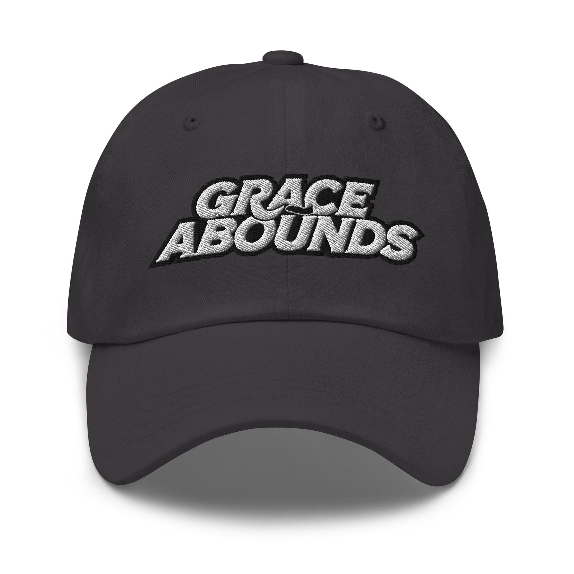 Embroidered Adjustable Baseball Cap - Grace Abounds - F/b