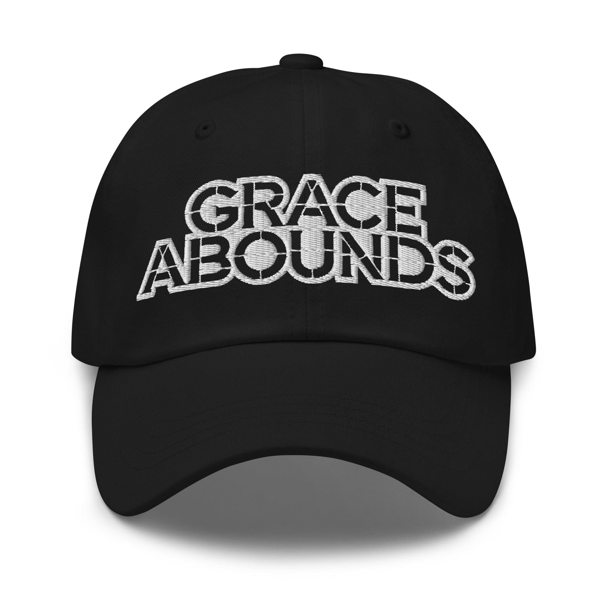 Embroidered Adjustable Baseball Cap - Grace Abounds - F/b