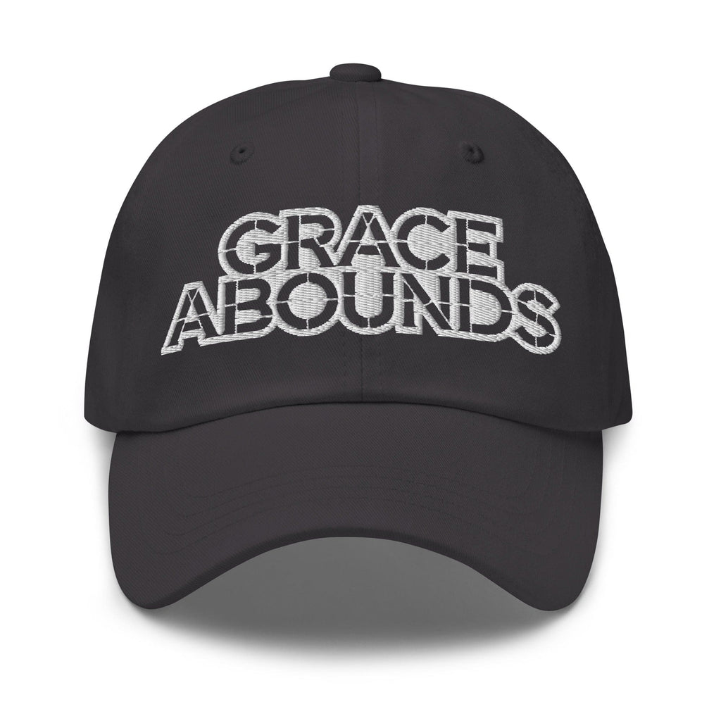 Embroidered Adjustable Baseball Cap - Grace Abounds - F/b