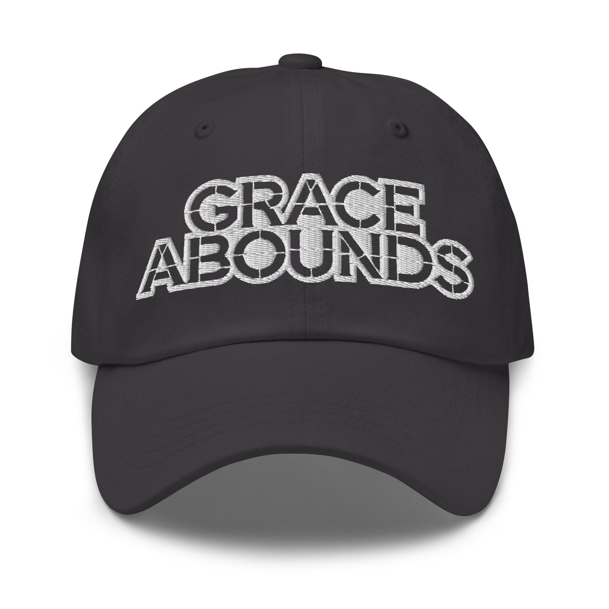 Embroidered Adjustable Baseball Cap - Grace Abounds - F/b