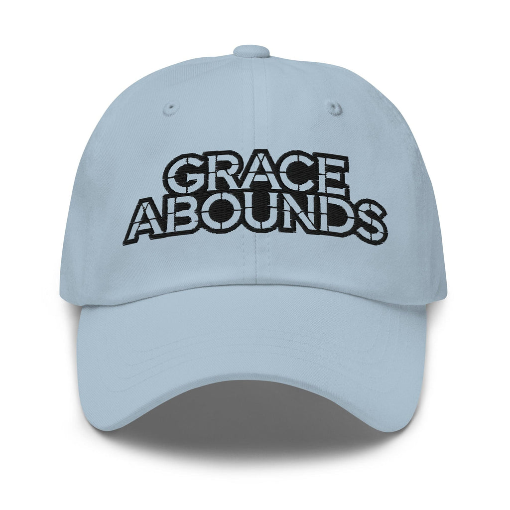 Embroidered Adjustable Baseball Cap - Grace Abounds - F/b