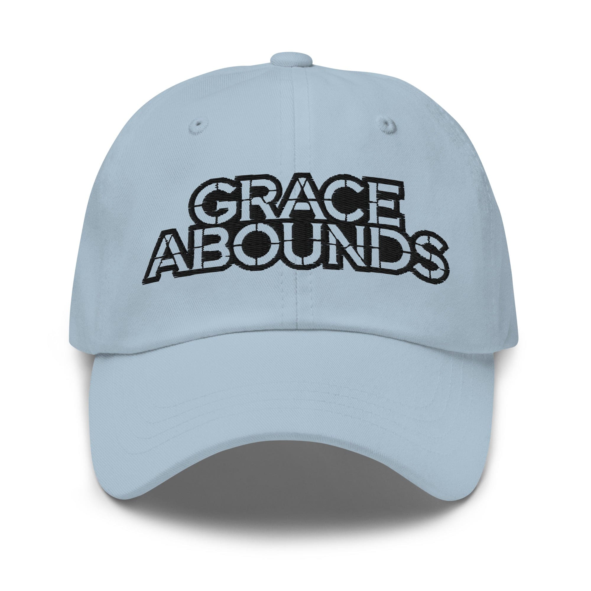 Embroidered Adjustable Baseball Cap - Grace Abounds - F/b