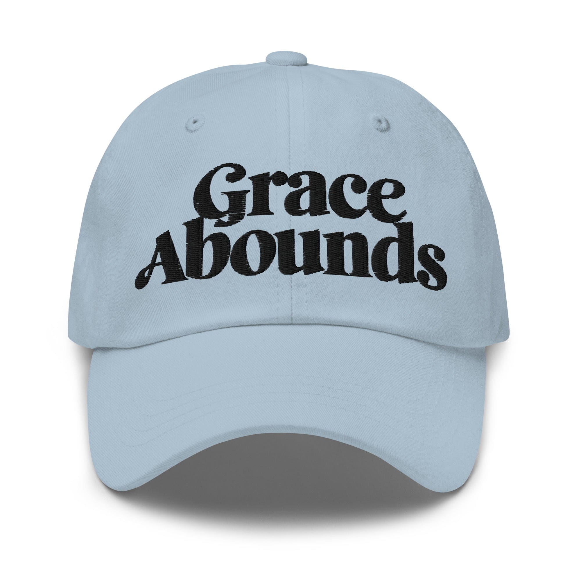 Embroidered Adjustable Baseball Cap - Grace Abounds - F/b
