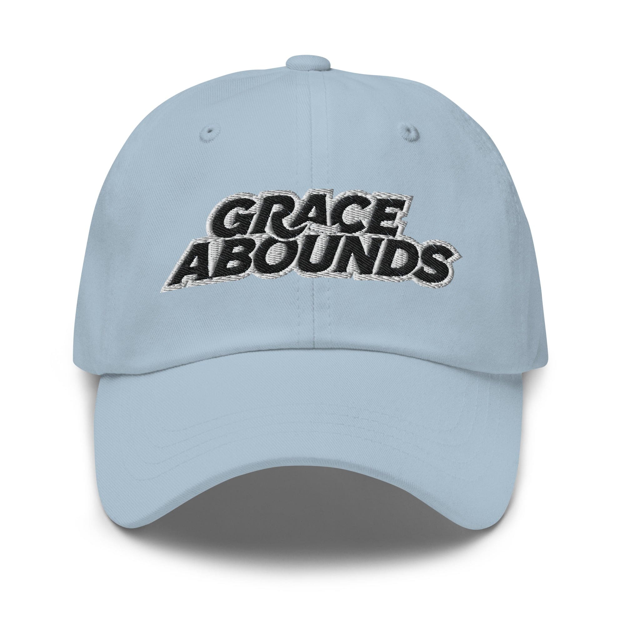 Embroidered Adjustable Baseball Cap - Grace Abounds - F/b