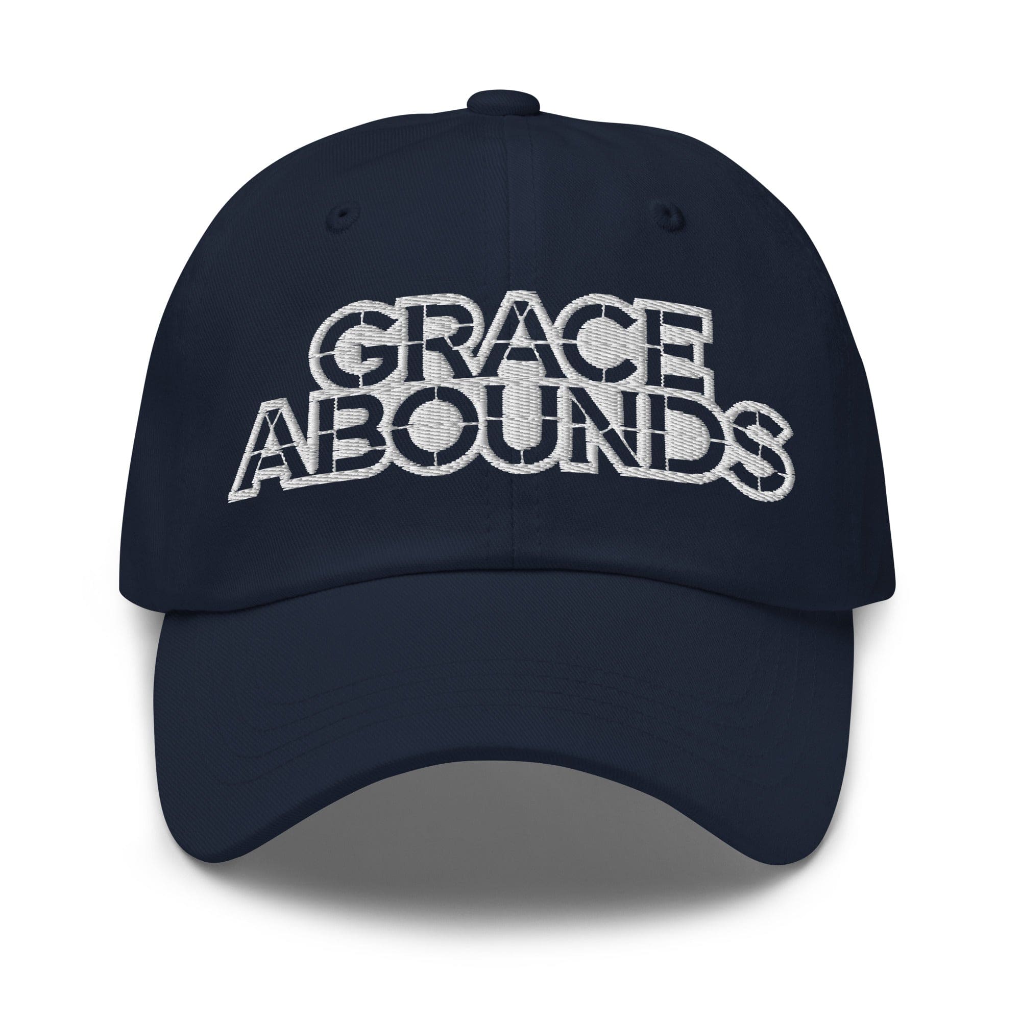Embroidered Adjustable Baseball Cap - Grace Abounds - F/b