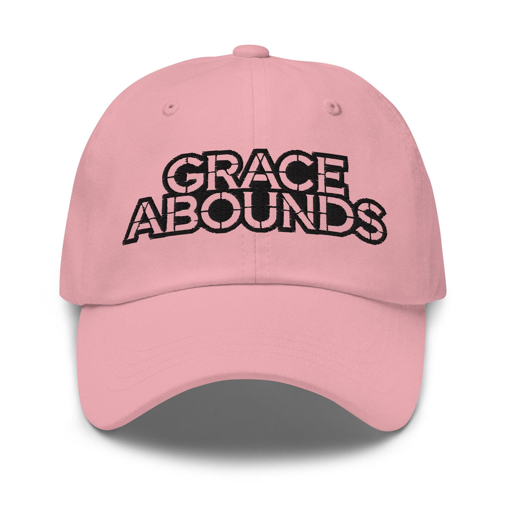 Embroidered Adjustable Baseball Cap - Grace Abounds - F/b
