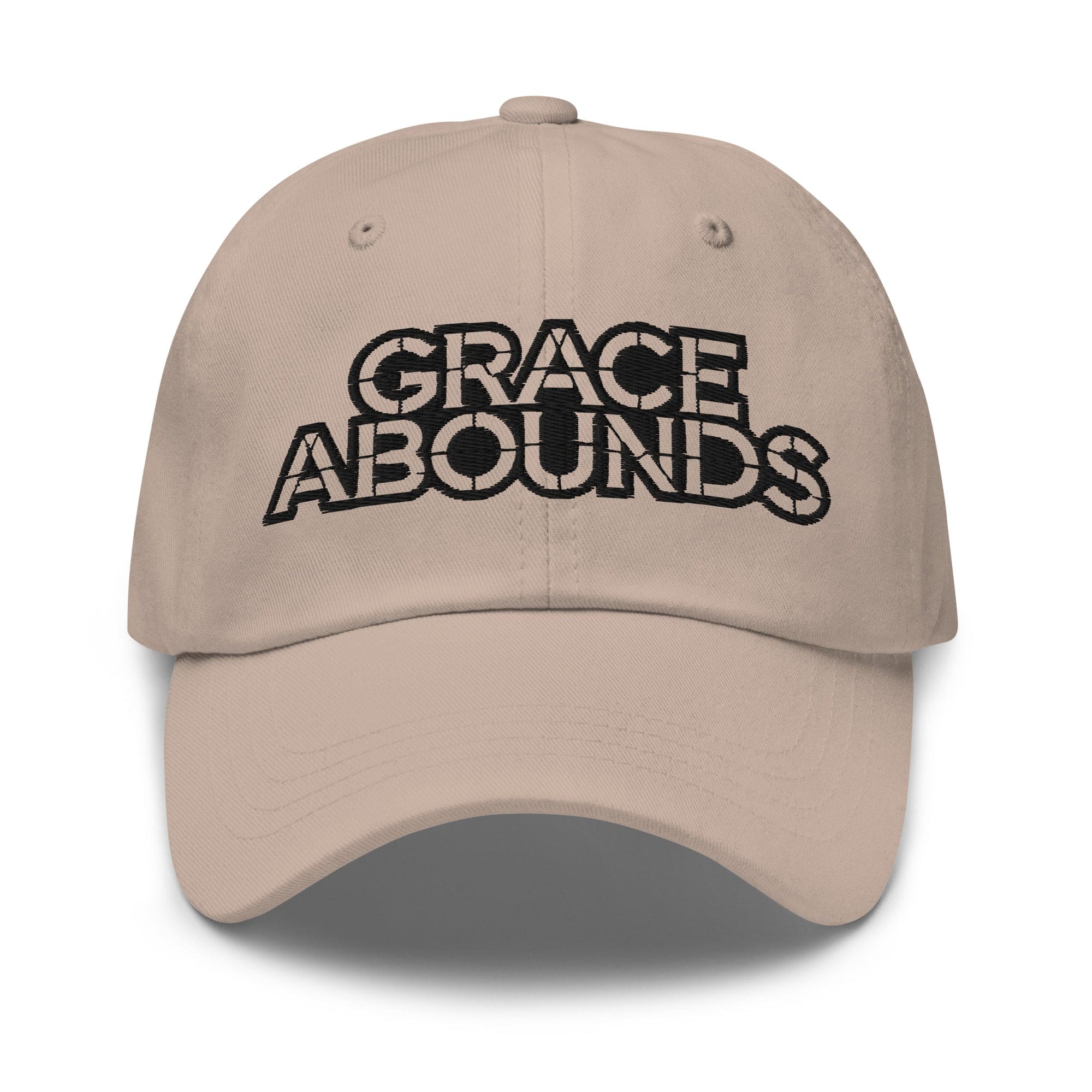 Embroidered Adjustable Baseball Cap - Grace Abounds - F/b