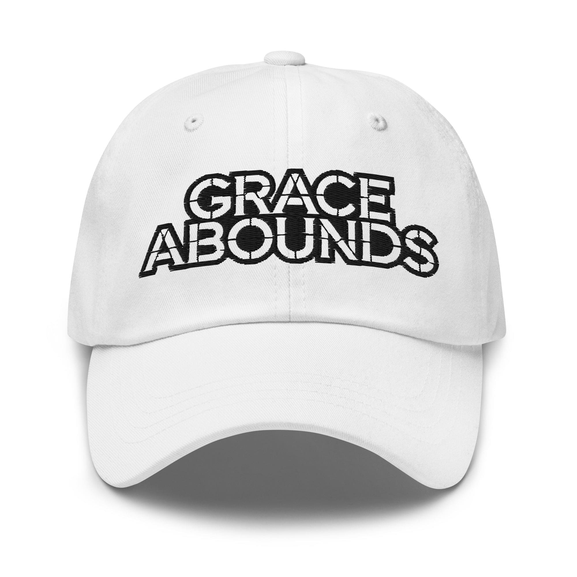 Embroidered Adjustable Baseball Cap - Grace Abounds - F/b