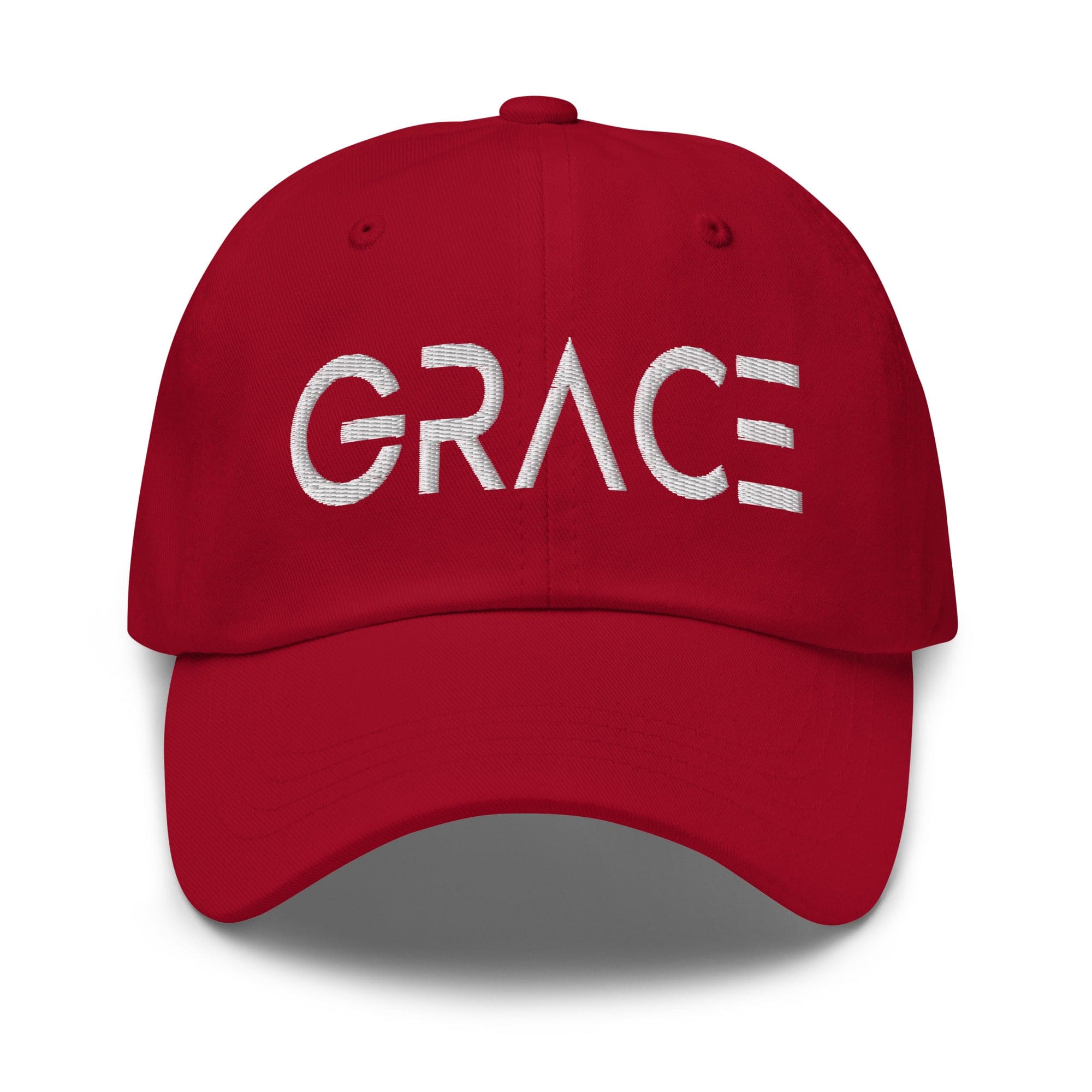Embroidered Adjustable Baseball Cap - Grace - F/b