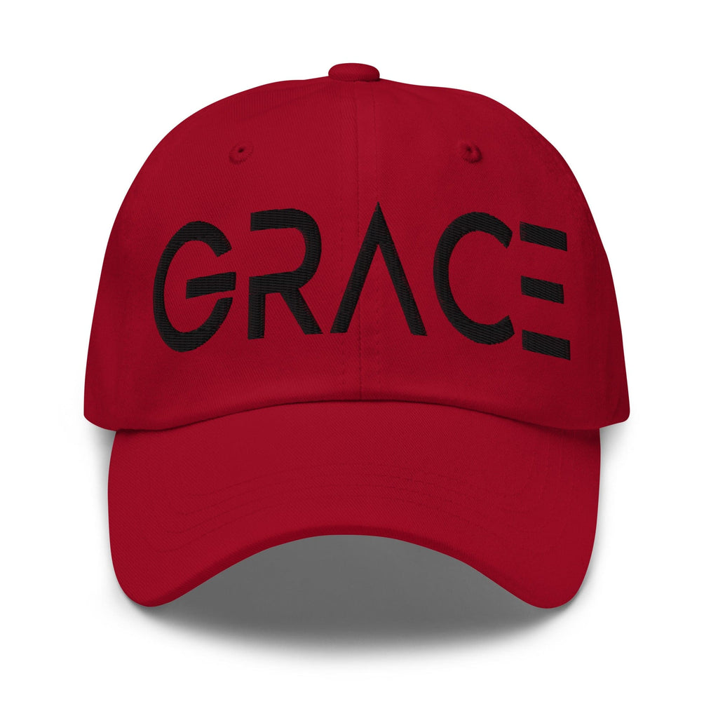 Embroidered Adjustable Baseball Cap - Grace - F/b