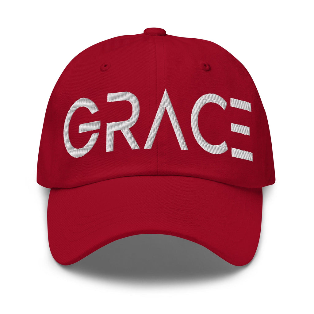 Embroidered Adjustable Baseball Cap - Grace - F/b