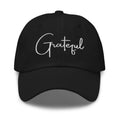Embroidered Adjustable Baseball Cap - Grateful - F/b