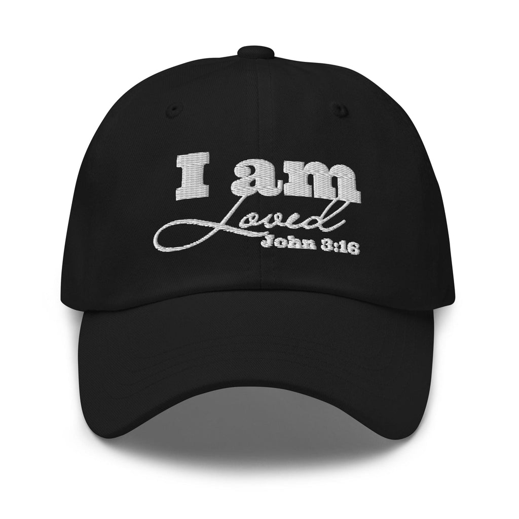 Embroidered Adjustable Baseball Cap - i am Loved - F/b