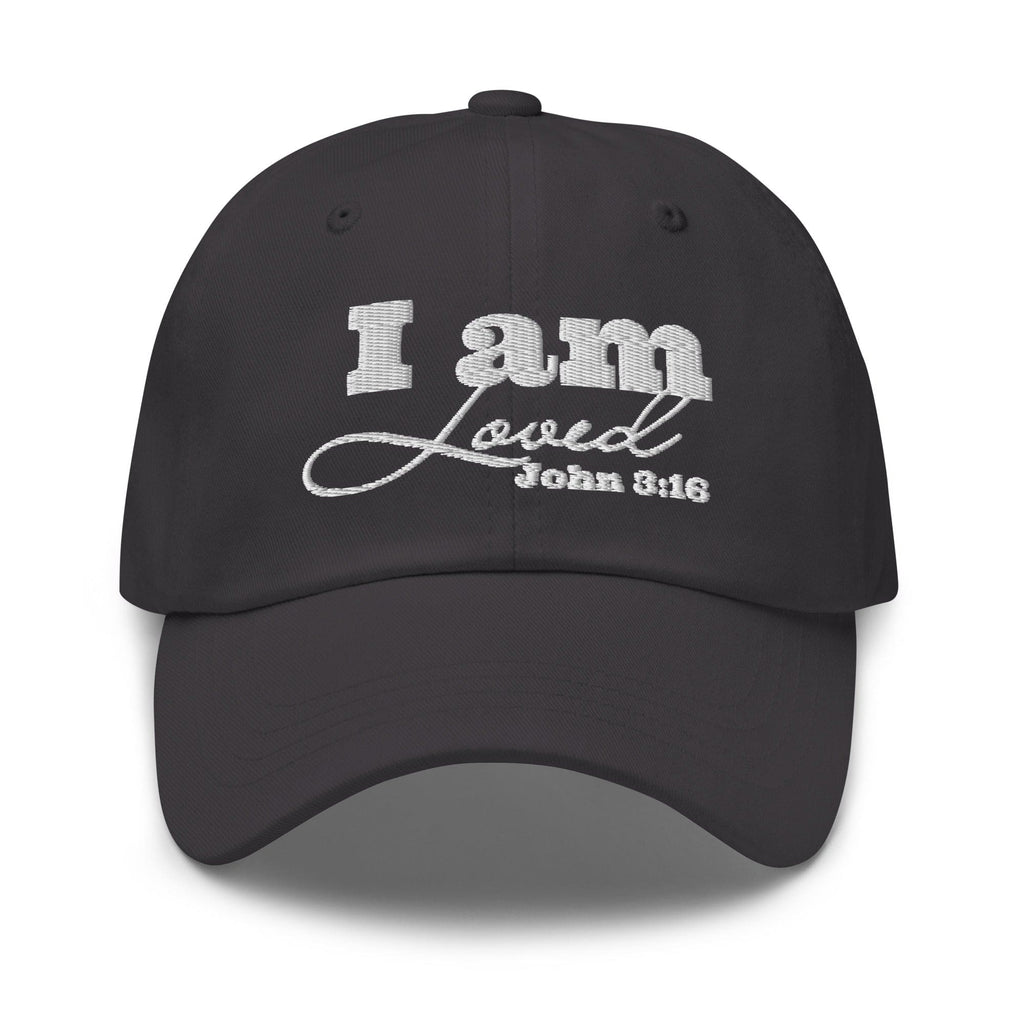 Embroidered Adjustable Baseball Cap - i am Loved - F/b