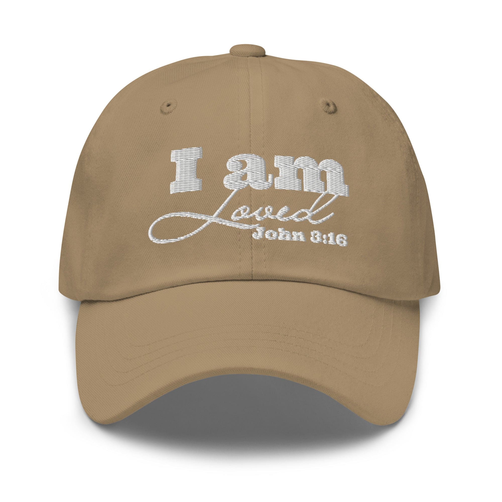 Embroidered Adjustable Baseball Cap - i am Loved - F/b